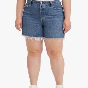 Levi's 501 Frayed Hem Jean Shorts